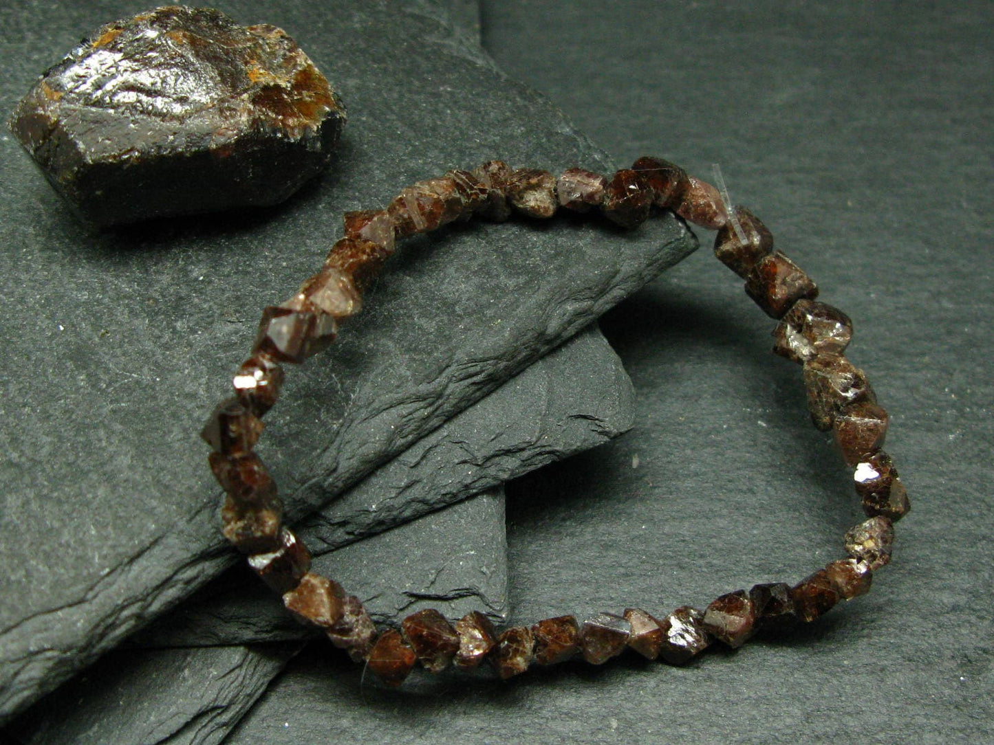 Rare Zircon Genuine Bracelet ~ 7 Inches ~ 6mm Crystal Beads