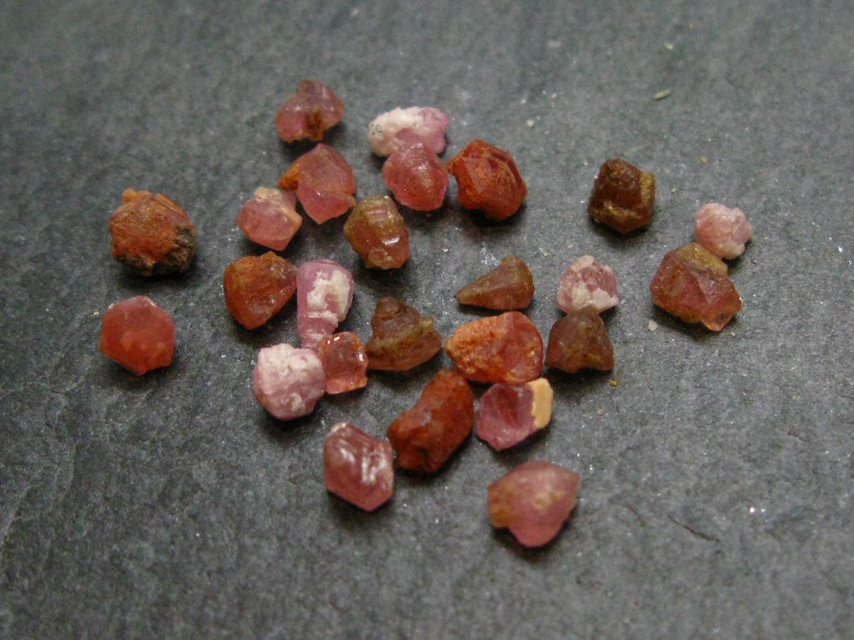 Rare Lot of 25 Pezzottaite Pink Beryl Crystals from Madagascar - 9.66 Carats