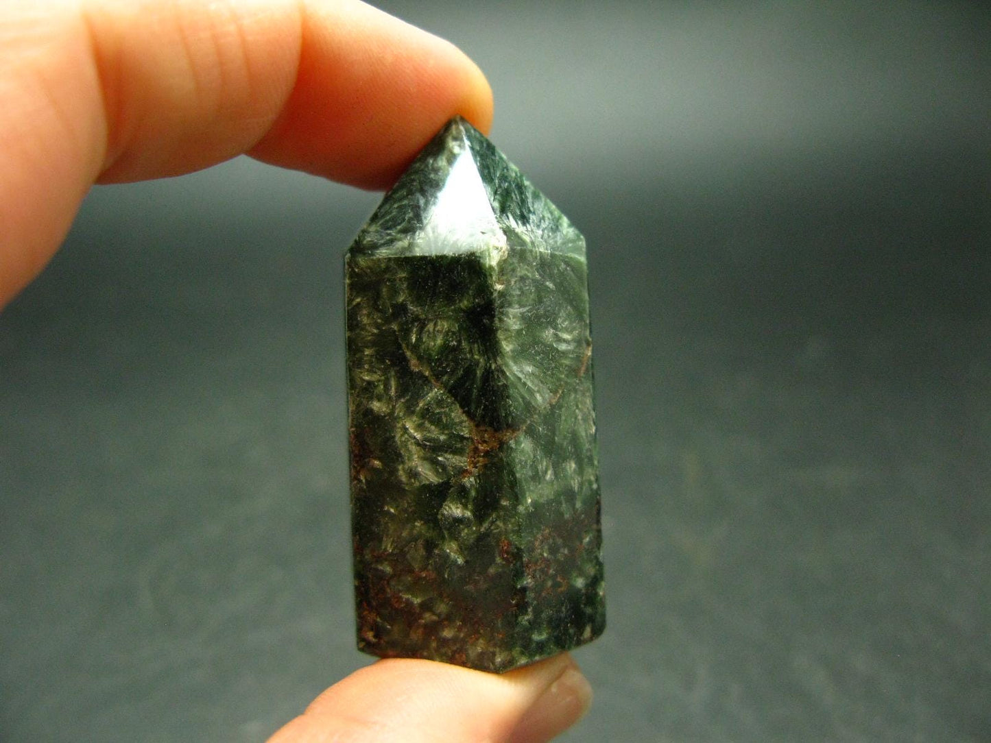 Nice Polished Seraphinite Obelisk From Russia - 1.8"