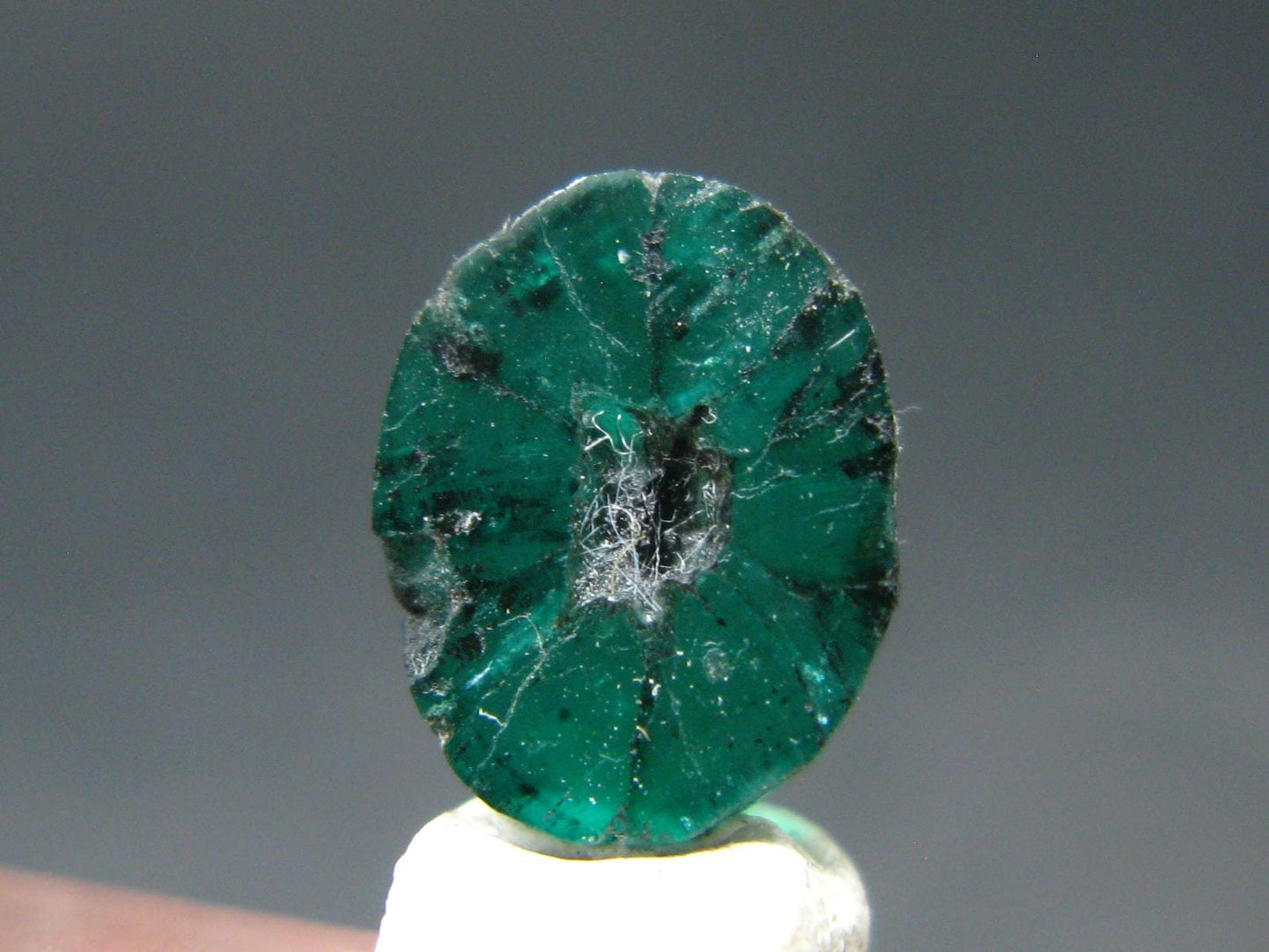 Beautiful Rare Gem Trapiche Emerald From Colombia - 1.62 Carats - 10x8mm