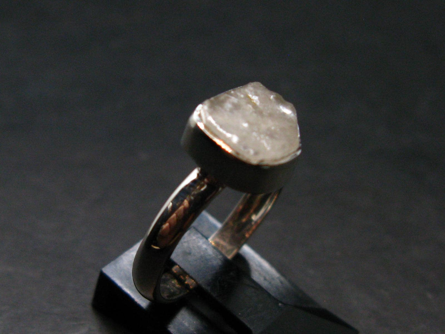 Phenakite Phenacite Crystal Silver Ring From Nigeria - Size 6 - 2.04 Grams