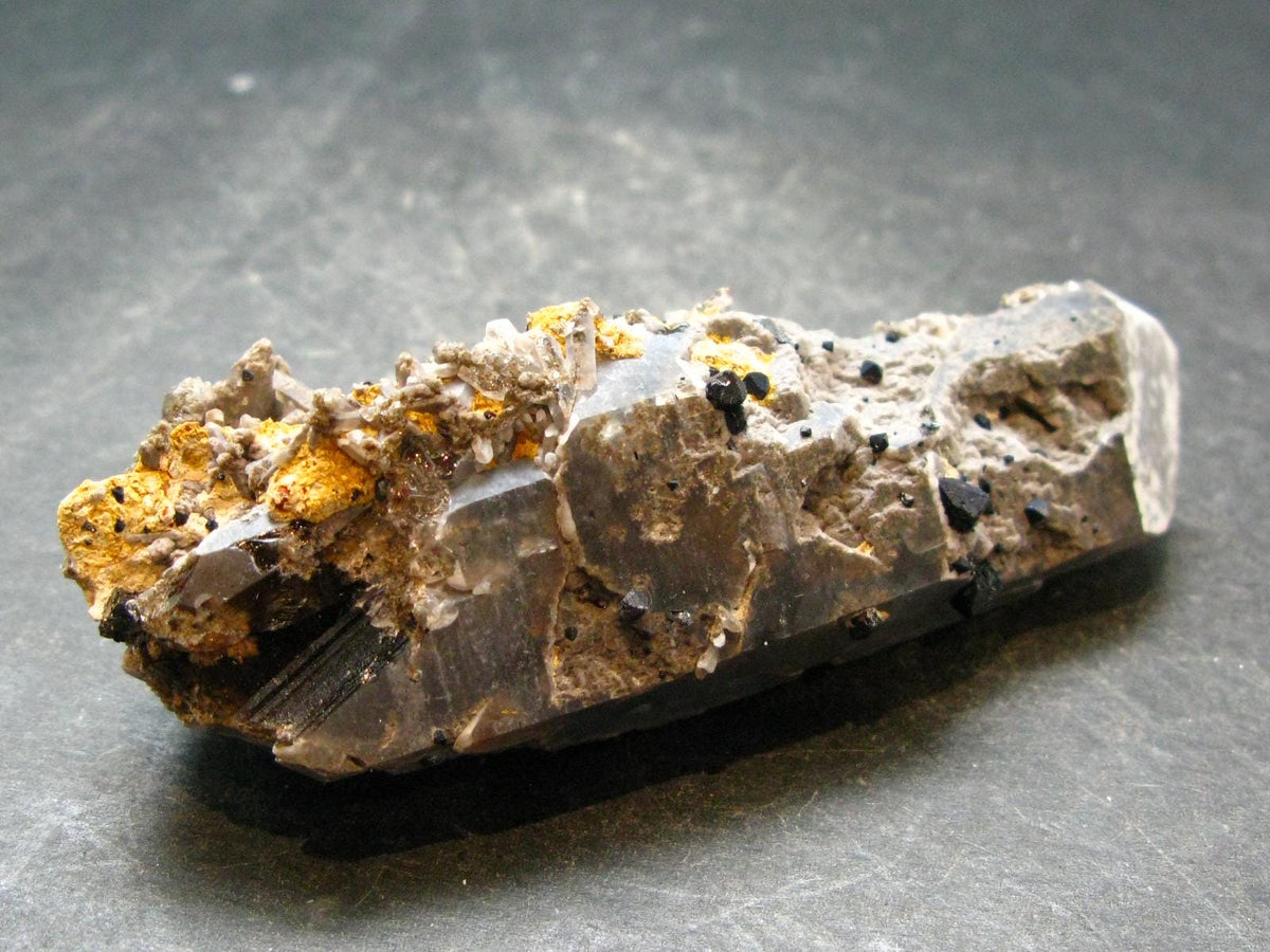 Brookite On Quartz Cluster From Arkansas - 7.89 Grams - 3.3"
