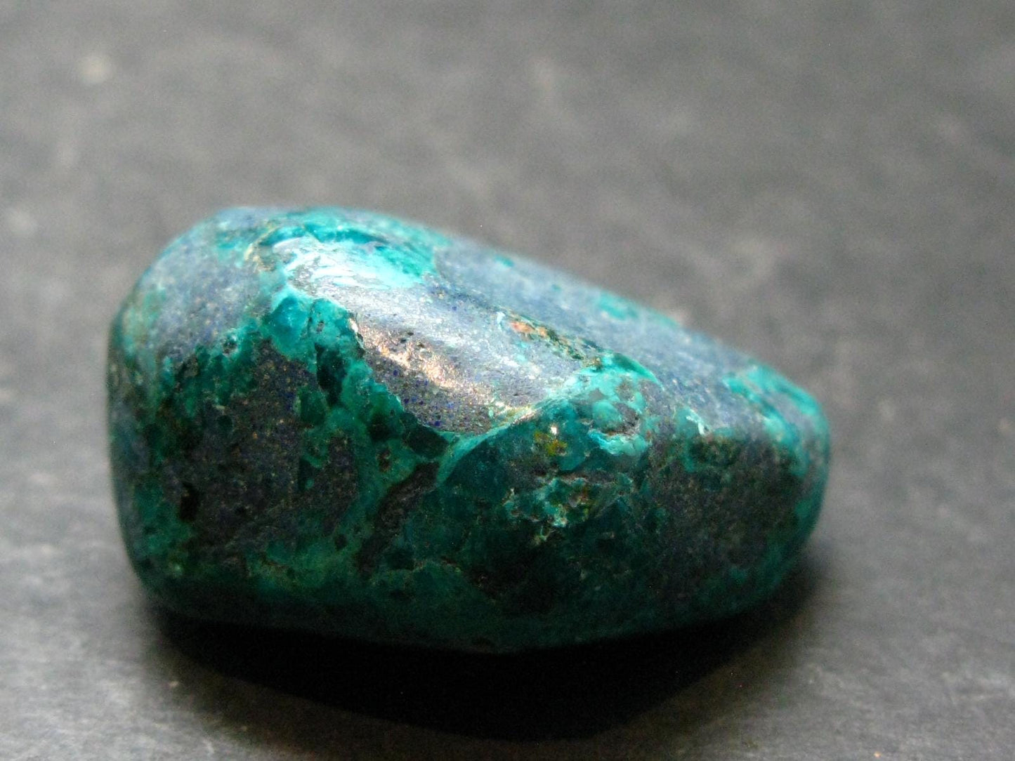 Very Nice Tumbled Dioptase Stone from Congo - 1.3" - 21.82 Grams