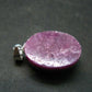 Star Ruby Sterling Silver Pendant - 0.9" - 3.75 Grams