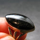 Real!! Very Rare Nuumite Nuummite Sterling Silver Ring from Greenland - 5.55 Grams - Size 7