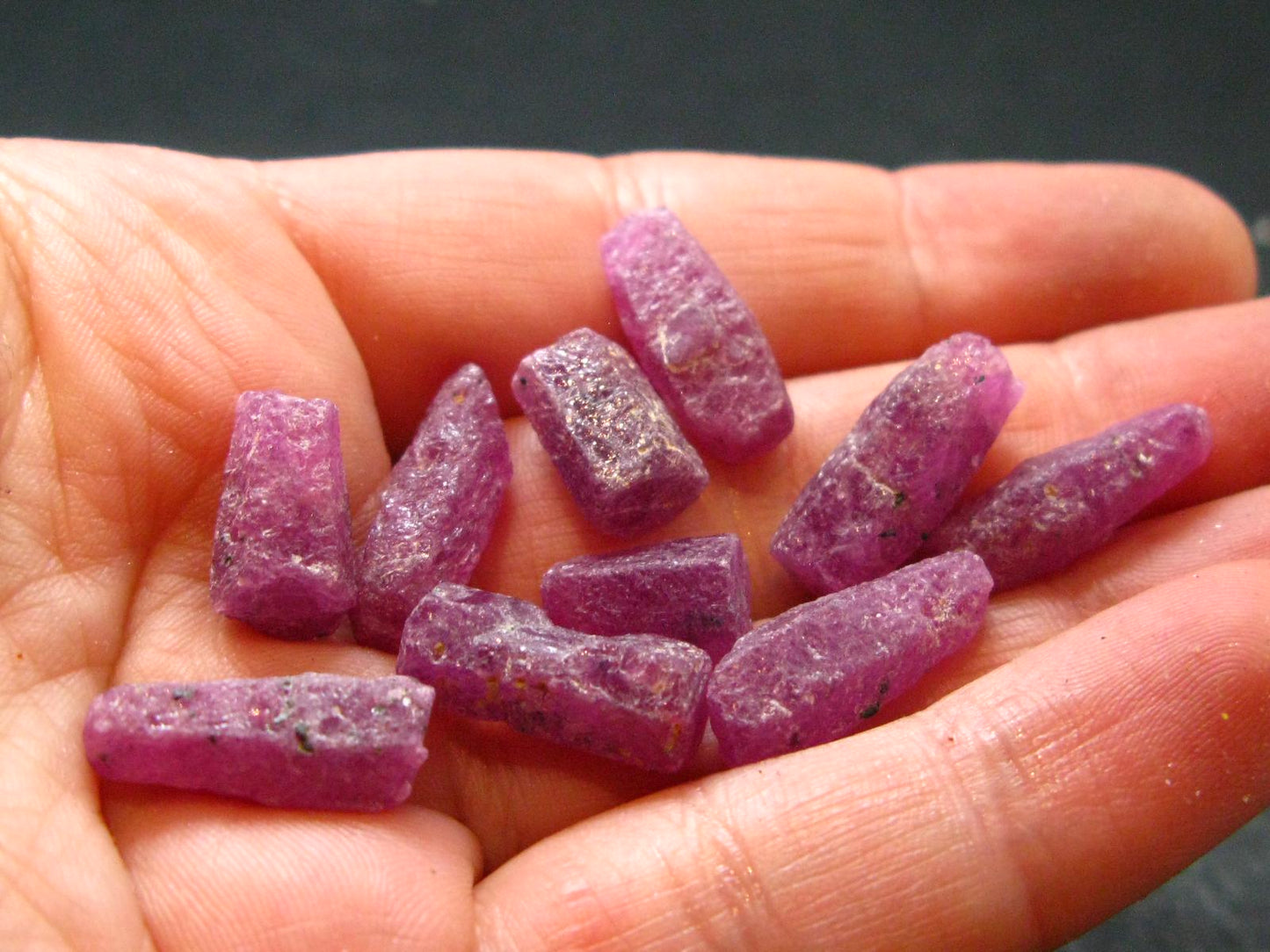 Lot of 10 Ruby Crystals from Winza Tanzania - 15.67 Grams