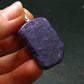 Rare High-Quality Charoite Pendant In SS From Russia - 1.5" - 9.15 Grams