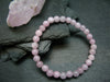Kunzite Spodumene Genuine Bracelet ~ 7 Inches ~ 6mm Round Beads