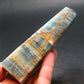 Nice Lemurian Aquatine Blue Calcite Obelisk Pyramid From Argentina - 4.5" - 181.57 Grams