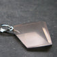 Symbol of Love and Beauty!! Natural Rose Quartz Pendant In 925 Silver From Brazil - 1.1" - 4.0 Grams