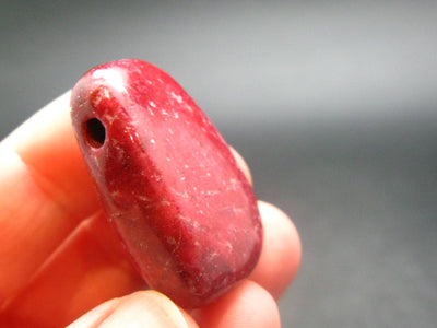 Rare Thulite Metal Free Pendant From Greenland - 1.2" - 16.74 Grams