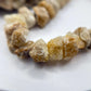 Raw Herderite Crystal Chip Bracelet – Natural Golden Stone Stretch Bracelet - Weight 28.77 g