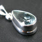 Stunning Genuine Faceted Aquamarine Gem Sterling Silver Pendant From Brazil - 0.9"