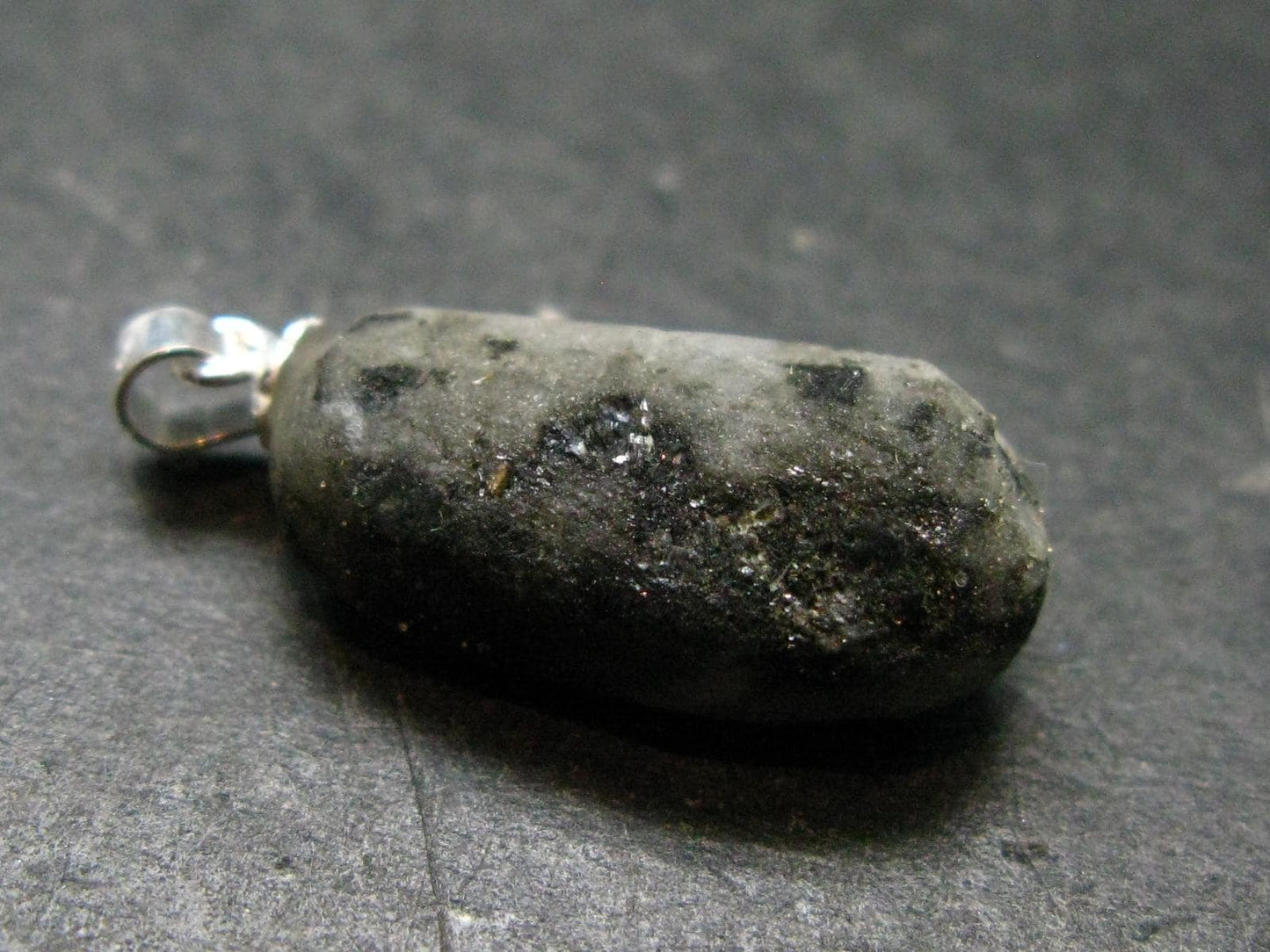 Phenakite Phenacite Tumbled Silver Pendant From Russia - 1.1" - 3.15 Grams