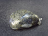 Healers Gold Tumbled Crystal Silver Pendant From USA - 1.6" - 21.8 Grams