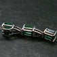 Emerald Silver Pendant W/Chain From Colombia - 2.50 Grams Total