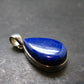 Lapis Lazuli Silver Pendant From Afghanistan - 1.4" - 7.21 Grams