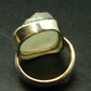Natural Gem Raw Libyan Desert Glass Tektite Sterling Silver Ring from Libya - Size 5.25 - 10.26 Grams
