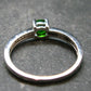 Modern Style Design!! Natural Faceted Intense Forest Green Chrome Diopside 925 Sterling Silver Ring - 1.92 Grams - Size 7.25