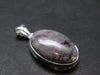 Raw Violet Kämmererite Kammererite Chrome Clinochlore Silver Plated Pendant from Turkey - 1.5" - 7.90 Grams