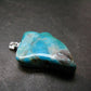 Genuine Turquoise Silver Pendant From Sleeping Beauty Arizona - 1.5" - 8.22 Grams