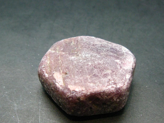 Reddish-Maroon Hexagonal Terminated Ruby Crystal from India - 1.4" - 60.08 Grams