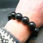 Black Opal Genuine Bracelet ~ 7 Inches ~ 17mm Round Beads