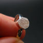 Very Rare White Cryolite 925 Silver Ring from Greenland - Size 8 - 1.81 Grams