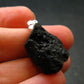 Tibetan Black Tektite Silver Pendant From Tibet - 1.2" - 5.55 Grams