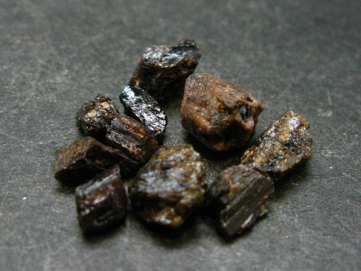 Lot of 10 Rare Painite Crystals From Burma - 18.50 Carats