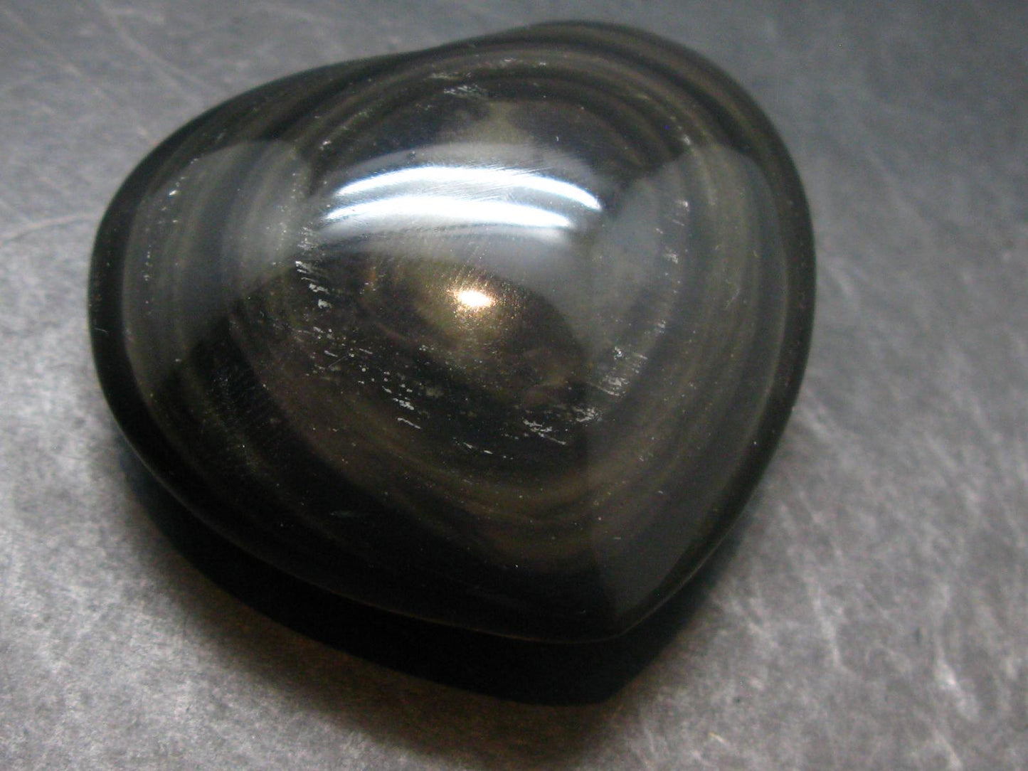 Black Obsidian Heart From Mexico - 1.8"
