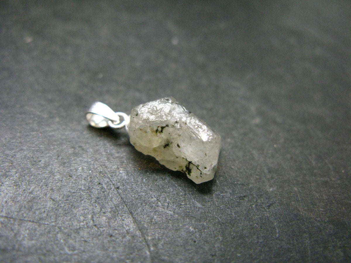 Phenakite Phenacite Crystal Silver Pendant From Russia - 0.8" - 1.85 Grams