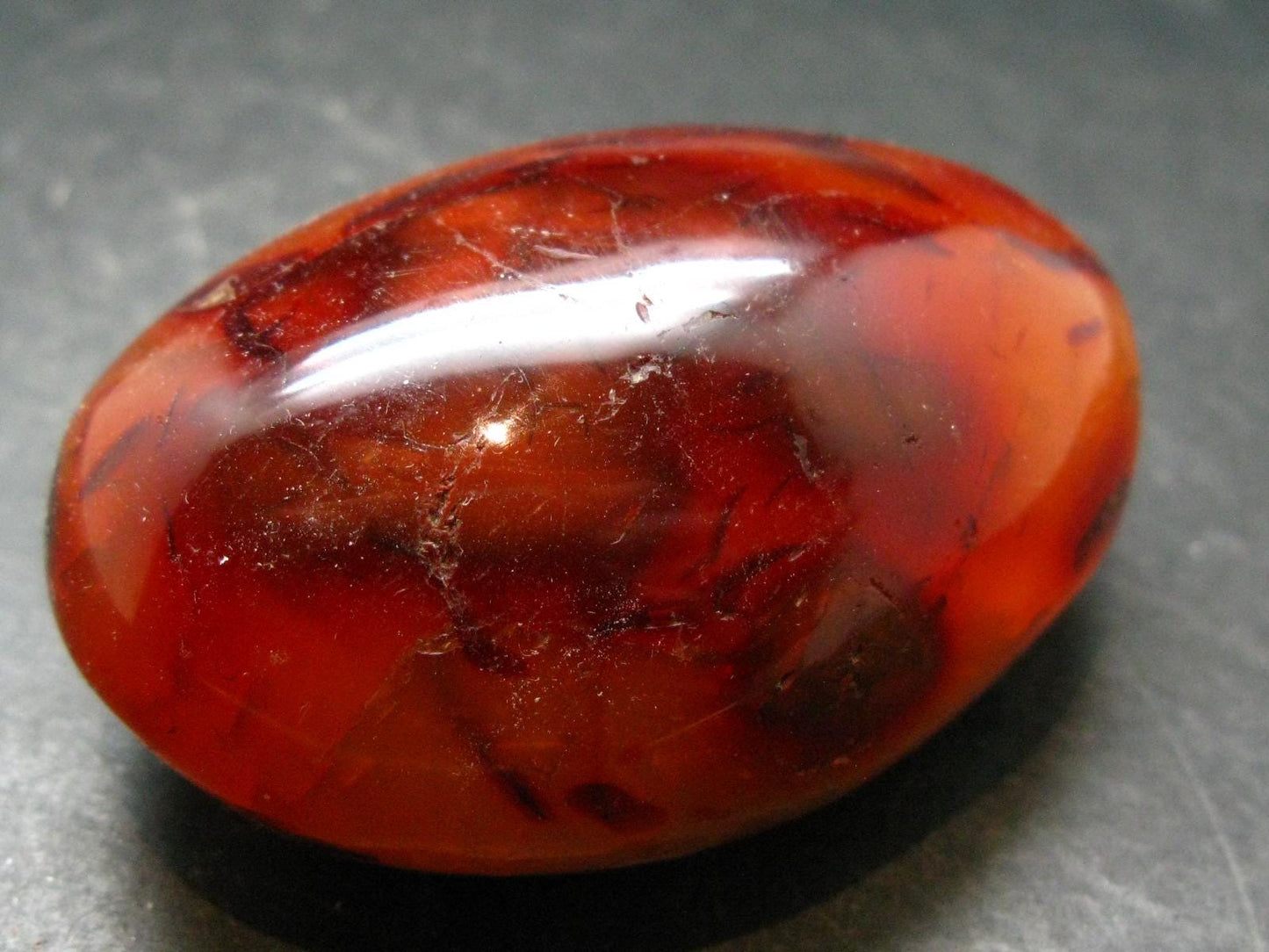 Carnelian Tumbled Stone From Madagascar - 2.7" - 151.75 Grams