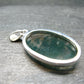 Moss Agate Silver Pendant From Russia - 8.13 Grams - 1.6"