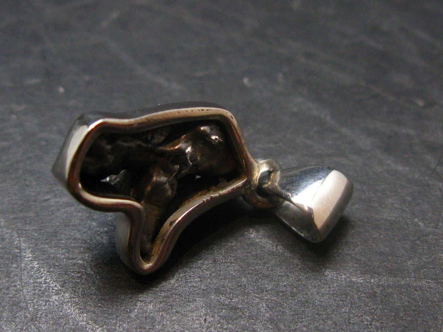 Large Campo Del Cielo Meteorite Pendant from Argentina - 1.0"
