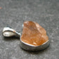 Gem Hessonite Garnet Crystal Silver Pendant from Canada - 0.6" - 1.45 Grams