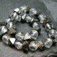 Magnetite & Quartz Crystals Genuine Bracelet ~ 7 Inches ~ 7mm Crystal Beads