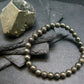 Pyrite Genuine Bracelet ~ 7 Inches ~ 6mm Round Beads