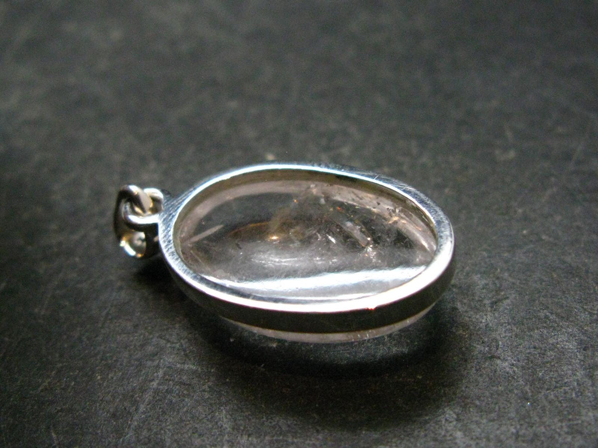Nice Danburite Crystal Silver Pendant from Mexico - 1.2" - 5.05 Grams