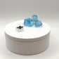 London Topaz Sterling Silver Ring – Deep Blue Three-Stone Design - Size 8