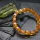 Citrine Genuine Bracelet ~ 6.5 Inches ~ 12mm Oval Beads