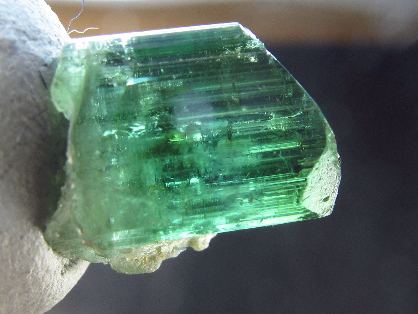 Green Tourmaline Crystal From Brazil - 0.6" - 10.7 Carats