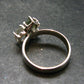 Moldavite Herkimer Meteorite Sterling Silver Ring From Czech Republic - Size 8 - 4.33 Grams