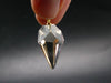Natural Unheated Citrine Sterling Silver Gold Plated Pendant from Zambia - 1.3" - 4.33 Grams