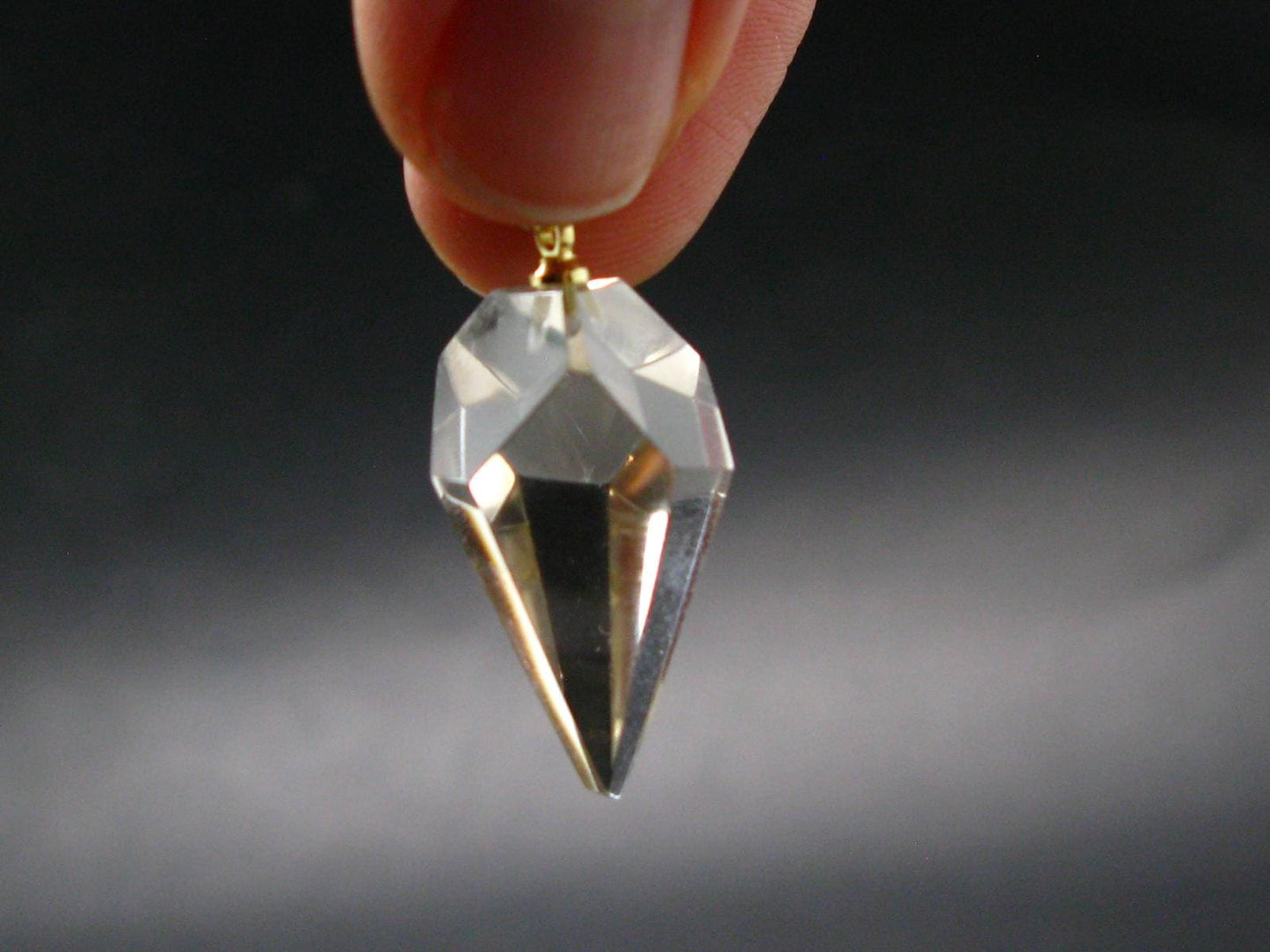 Natural Unheated Citrine Sterling Silver Gold Plated Pendant from Zambia - 1.3" - 4.33 Grams