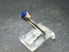 Royal Blue Rough Azurite Sterling Silver Ring - Size 6 - 1.90 Grams