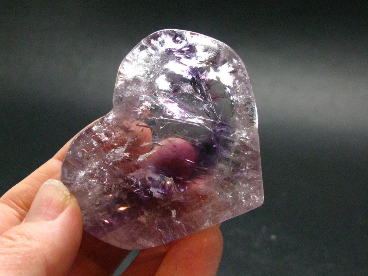 Amazing Natural Amethyst Heart from Brazil - 1.8" - 68.73 Grams