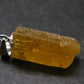 Gem Heliodor Golden Beryl Silver Pendant From Tajikistan - 10.0 Carats - 1.0"