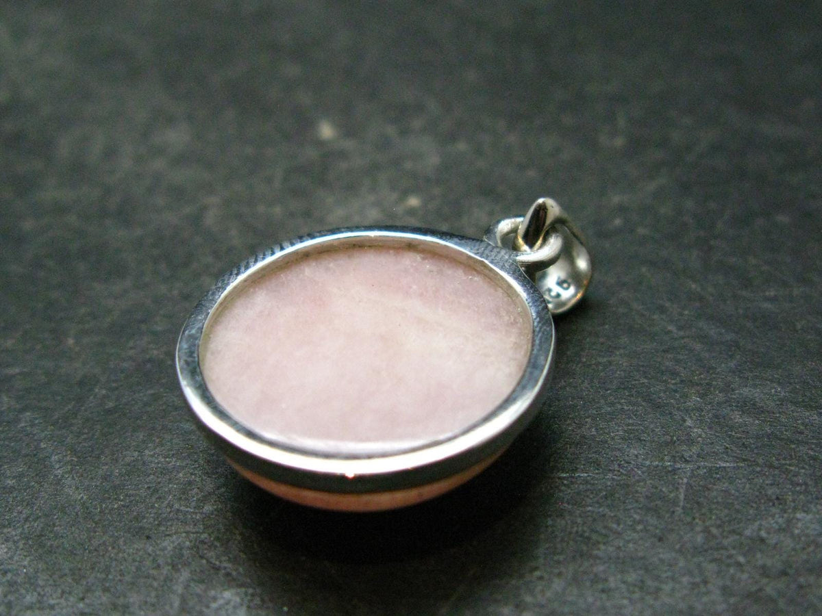 Pink Petalite Silver Pendant from Canada - 1.1" - 4.20 Grams