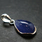 Fantastic Natural Intense Color Tanzanite Sterling Silver Pendant from Tanzania -1.2" - 3.64 Grams